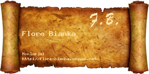 Flore Bianka névjegykártya
